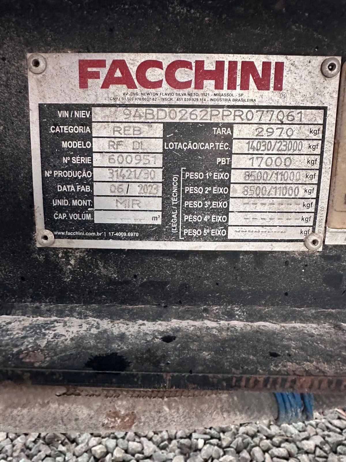 Facchini Rodo caçamba miniatura 5