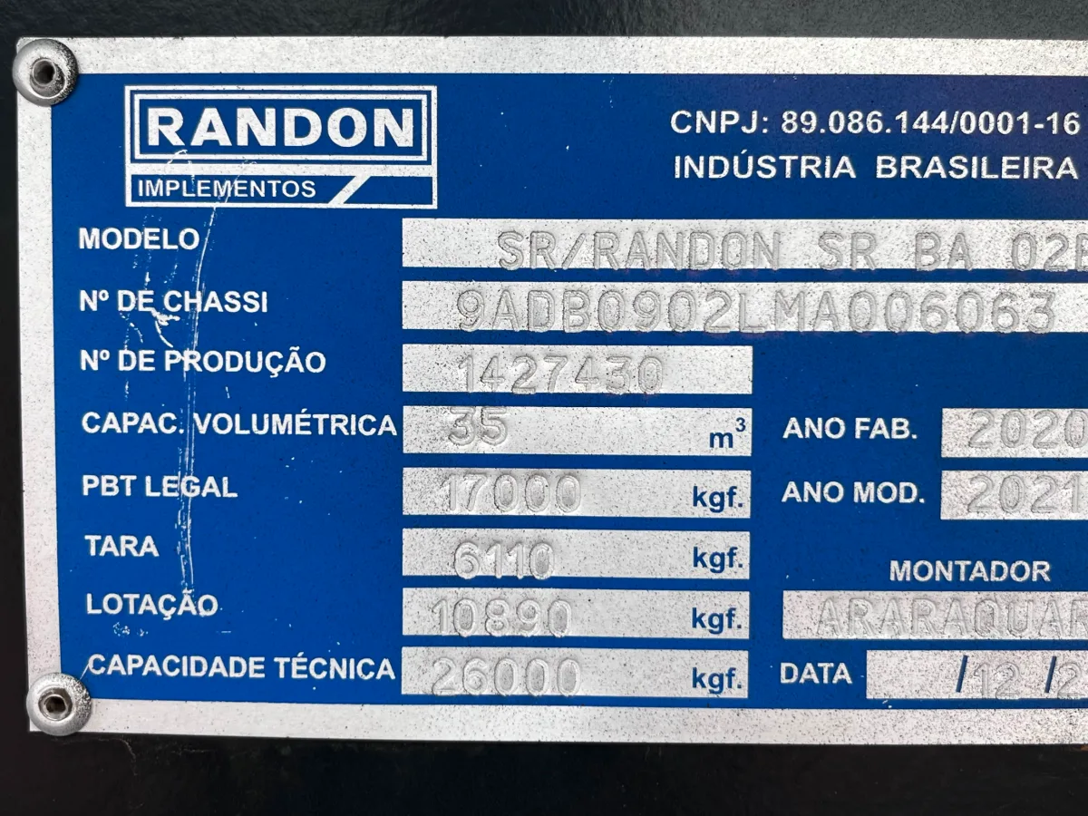 Randon Rodocaçamba 20/21 zera miniatura 8
